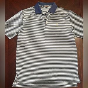 Navy Stripe Summer Comfort Peter Millar DeBordiei Polo